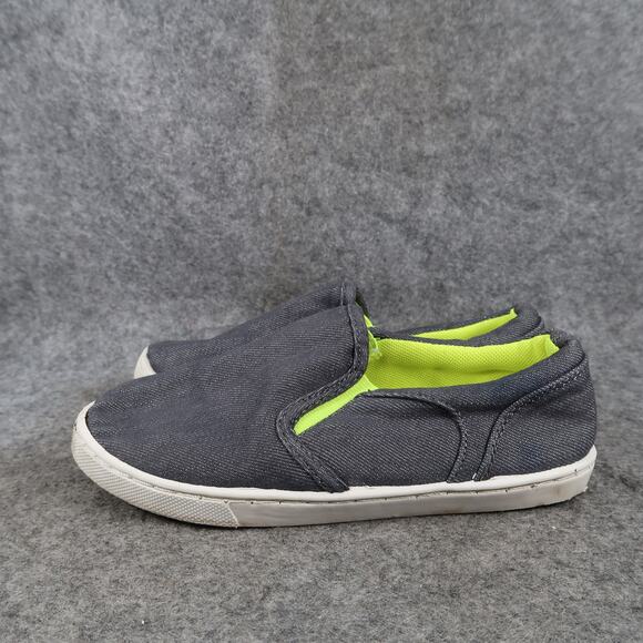 Casual Shoes Kids 1 Sneaker Slip On Trainer School Play Active Comfort Flat Gray - Picture 4 of 11